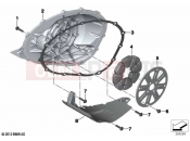 BMW Motorrad BMW 2021 K models K 1600 GTL 22 (0F31, 0F33) Engine housing cover, right 2