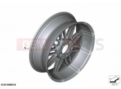 BMW Motorrad BMW 2021 K models K 1600 GTL 22 (0F31, 0F33) Forged wheel, rear 2