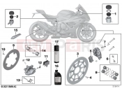 BMW Motorrad BMW 2021 M models M 1000 RR (0E71,0E73) Service, brakes