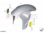 BMW Motorrad BMW 2021 M models M 1000 RR (0E71,0E73) Front-wheel cover