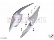 BMW Motorrad BMW 2021 M models M 1000 RR (0E71,0E73) Rear side panel