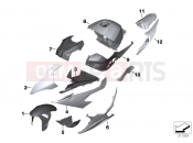 BMW Motorrad BMW 2021 M models M 1000 RR (0E71,0E73) Painted Parts
