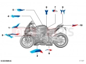 BMW Motorrad BMW 2021 M models M 1000 RR (0E71,0E73) Stick-on label | Stick-on label