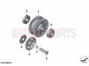 BMW Motorrad BMW 2021 M models M 1000 RR (0E71,0E73) Starter overrunning clutch,reductiongear