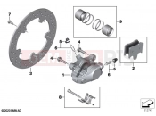 BMW Motorrad BMW 2021 M models M 1000 RR (0E71,0E73) Rear wheel brake