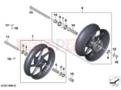BMW Motorrad BMW 2021 M models M 1000 RR (0E71,0E73) Carbon wheels | Carbon wheels