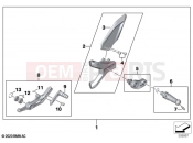 BMW Motorrad BMW 2021 M models M 1000 RR (0E71,0E73) Footrest system, left 2