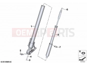 BMW Motorrad BMW 2021 M models M 1000 RR (0E71,0E73) Sliding tube / damper 2