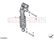 BMW Motorrad BMW 2021 M models M 1000 RR (0E71,0E73) Spring strut, rear 2