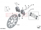 BMW Motorrad BMW 2021 M models M 1000 RR (0E71,0E73) Front wheel brake 2