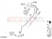 BMW Motorrad BMW 2021 M models M 1000 RR (0E71,0E73) Brake lines, front 2 2