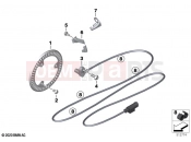 BMW Motorrad BMW 2021 M models M 1000 RR (0E71,0E73) Speed sensor, front 2