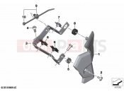 BMW Motorrad BMW 2021 M models M 1000 RR (0E71,0E73) Bracket / trim relay | Bracket / trim relay
