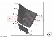 BMW Motorrad BMW 2020 M models M 1000 RR (0E71,0E73) Protective grille for radiator | Protective grille for radiator