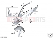 BMW Motorrad BMW 2020 R models R 1250 GS 19 (0J90) Front-wheel cover | Front-wheel cover