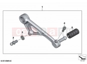 BMW Motorrad BMW 2020 R models R 1250 GS 19 (0J90) Gearshift lever, adjustable | Gearshift lever, adjustable