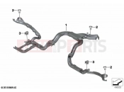 BMW Motorrad BMW 2020 R models R 1250 GS 19 (0J90) Cable duct for engine | Cable duct for engine