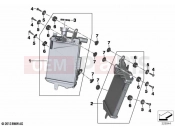 BMW Motorrad BMW 2020 R models R 1250 GS 19 (0J90) Radiator with mounting | Radiator with mounting