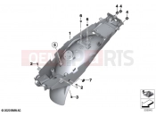 BMW Motorrad BMW 2020 R models R 1250 GS 19 (0J94) Rear-wheel cover
