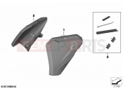 BMW Motorrad BMW 2020 R models R 1250 GS 19 (0J94) Additional splash guard, rear frame | Additional splash guard, rear frame