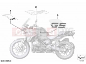 BMW Motorrad BMW 2020 R models R 1250 GS 19 (0J94) Stick-on label | Stick-on label