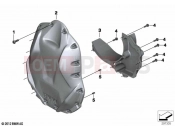 BMW Motorrad BMW 2020 R models R 1250 GS 19 (0J94) Front cover / oil tank