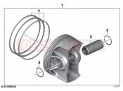 BMW Motorrad BMW 2020 R models R 1250 GS 19 (0J94) Piston with rings and pin