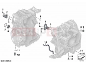 BMW Motorrad BMW 2020 R models R 1250 GS 19 (0J94) Engine housing mounting parts