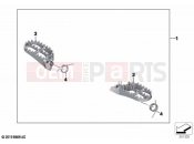 BMW Motorrad BMW 2020 R models R 1250 GS 19 (0J94) Footrests, Enduro, wide, front