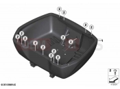 BMW Motorrad BMW 2020 R models R 1250 GS 19 (0J94) Topcase bottom section topcase 49l