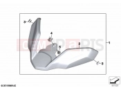 BMW Motorrad BMW 2020 R models R 1250 GS 19 (0J94) Extension front-wheel cover
