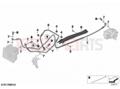 BMW Motorrad BMW 2020 R models R 1250 GS 19 (0J94) Brake pipe rear