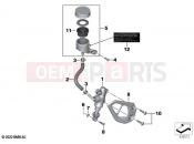 BMW Motorrad BMW 2020 R models R 1250 GS 19 (0J94) Rear brake master cylinder w container
