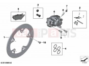 BMW Motorrad BMW 2020 R models R 1250 GS 19 (0J94) Rear wheel brake