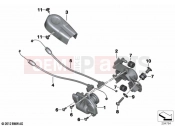 BMW Motorrad BMW 2020 R models R 1250 GS 19 (0J94) Positioner unit, exhaust flap