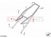 BMW Motorrad BMW 2020 R models R 1250 GS 21 (0M00) Rear frame | Rear frame