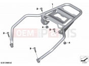 BMW Motorrad BMW 2020 R models R 1250 GS 21 (0M00) Luggage grid | Luggage grid