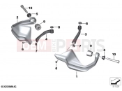 BMW Motorrad BMW 2020 R models R 1250 GS 21 (0M00) Hand protector 2 | Hand protector 2