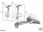 BMW Motorrad BMW 2020 R models R 1250 GS 21 (0M00) Mirror 2 | Mirror 2