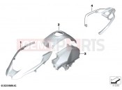 BMW Motorrad BMW 2020 R models R 1250 GS 21 (0M00) Painted parts YNB5 light-white solid | Painted parts YNB5 light-white solid