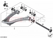 BMW Motorrad BMW 2020 R models R 1250 GS 21 (0M00) Trailing arm | Trailing arm