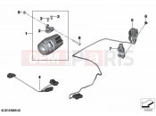 BMW Motorrad BMW 2020 R models R 1250 GS 21 (0M00) Retrofitting, LED additional headlight | Retrofitting, LED additional headlight