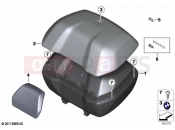 BMW Motorrad BMW 2020 R models R 1250 GS 21 (0M00) Topcase 49l | Topcase 49l