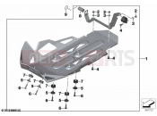 BMW Motorrad BMW 2020 R models R 1250 GS 21 (0M00) Engine guard, aluminium | Engine guard, aluminium