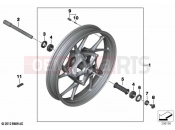 BMW Motorrad BMW 2020 R models R 1250 GS 21 (0M00) Cast rim, front | Cast rim, front