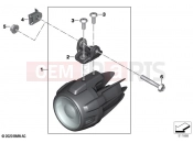 BMW Motorrad BMW 2020 R models R 1250 GS 21 (0M00) LED additional headlight 