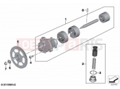 BMW Motorrad BMW 2020 R models R 1250 GS 21 (0M01, 0M03) Oil pump with strainer and drive