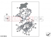 BMW Motorrad BMW 2020 R models R 1250 GS 21 (0M01, 0M03) Set, luggage plate, rear seat 2