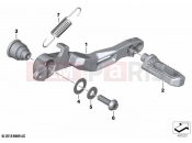 BMW Motorrad BMW 2020 R models R 1250 GS 21 (0M01, 0M03) Footbrake lever, milled 2