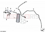 BMW Motorrad BMW 2020 R models R 1250 GS 21 (0M01, 0M03) Activated Charcoal Filter / TUBING 2